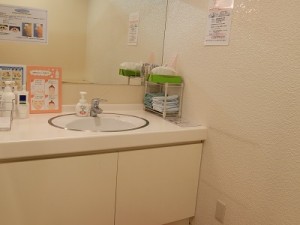 洗顔コーナー